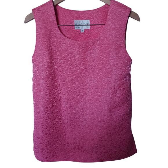 Lily & Taylor Tops - Lily & Taylor Vintage Quilted Shell Pink Womens 8